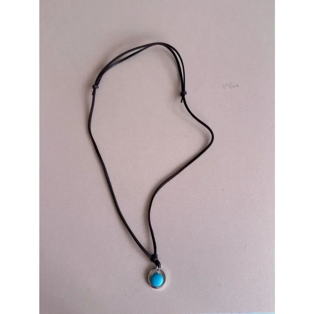Boho stone necklace #2502